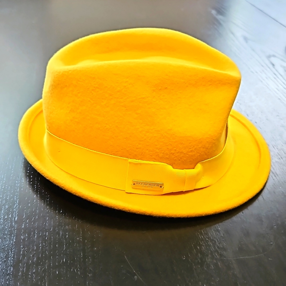 💛 Seeberger 57cm felt trilby fedora felt hat carefully owned condition, OOS - Picture 2 of 13